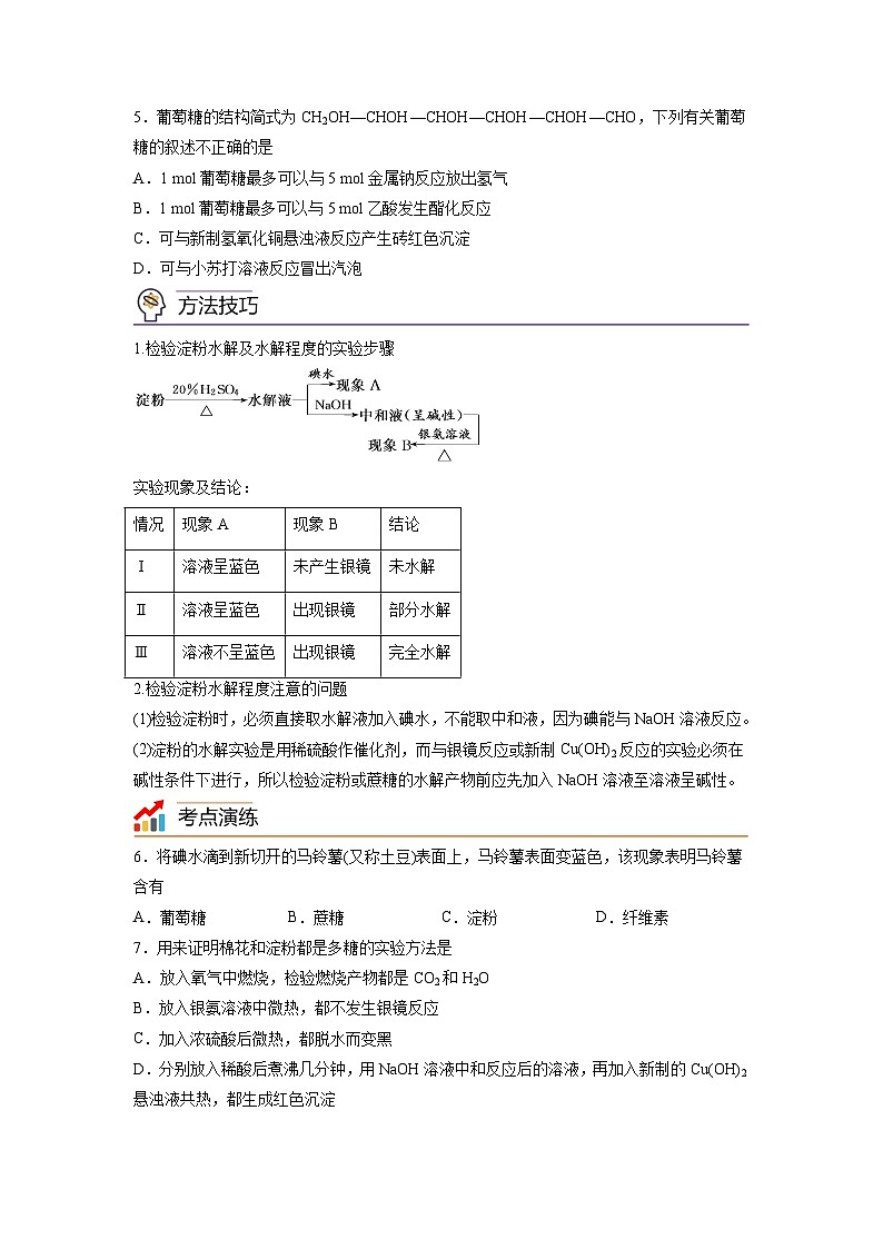 【思维导图】人教版高中化学必修二《7.4基本营养物质》同步学习思维导图+学练03