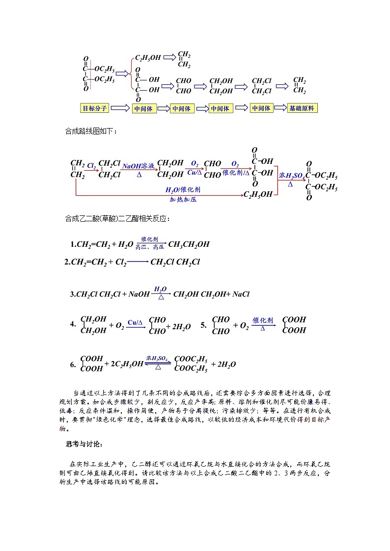 高二化学人教版(2019)选择性必修3 3.5.2 有机合成路线的设计和实施 教案(第二课时)03