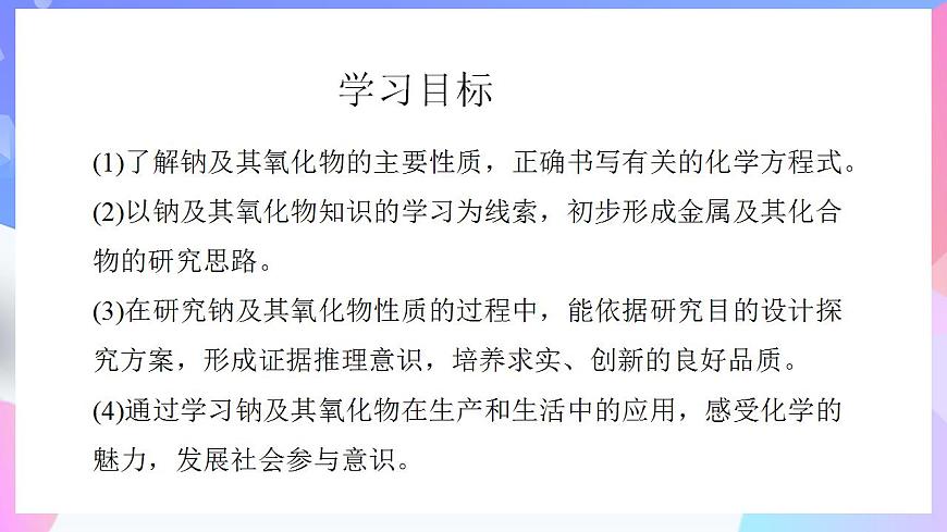 高一化學人教版（2019）必修第一冊2.1.1《鈉及其化合物》課件1第2頁