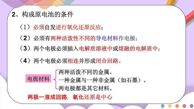 人教版高中化学选择性必修一4.1.1 《原电池的工作原理》课件+学案+练习08
