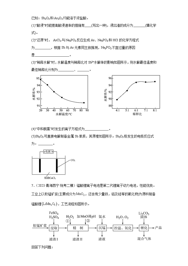 青海高考化学三年(2021-2023)模拟题汇编-12物质的分离和提纯第3页