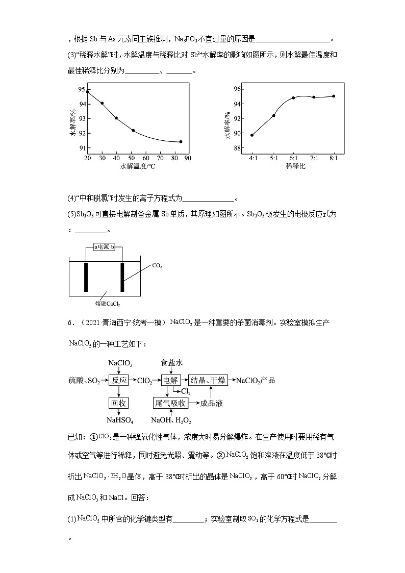 青海高考化学三年(2021-2023)模拟题汇编-15探究性实验03