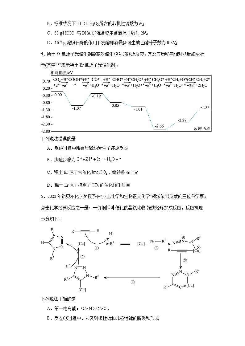 福建省龙岩市长汀县2023届高三下学期5月质量检测化学试题(含解析)02