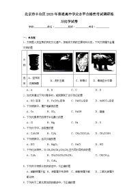 北京市豐臺區(qū)2023年普通高中學業(yè)水平合格性考試調(diào)研練習化學試卷（含解析）