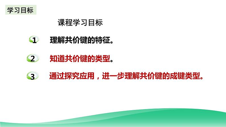 人教版化学选修二2.1.1《共价键》(第一课时)课件第2页