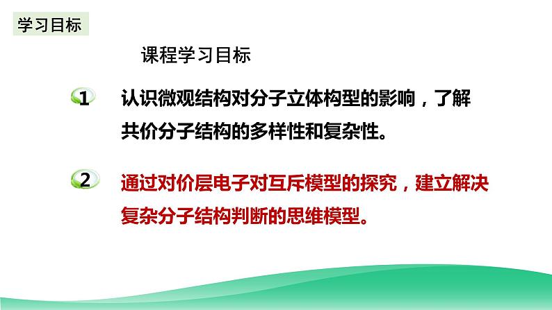 人教版化学选修二2.2.2《分子的空间结构》(第二课时)课件第2页
