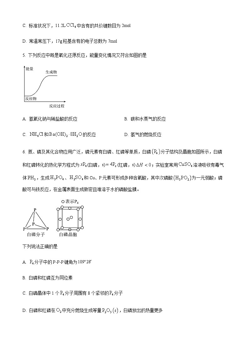江苏省常州市名校2022-2023学年高一下学期期末测试化学试题(原卷版+解析版)第2页