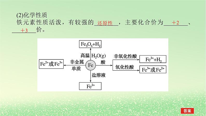2024版新教材高考化学全程一轮总复习第三章金属及其化合物第8讲铁及其重要化合物课件第4页