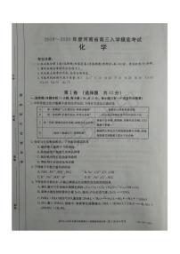 2020届河南省高三上学期入学摸底考试化学试题 PDF版