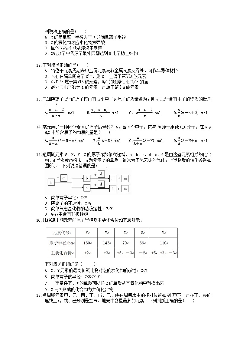 (通用版)高考化学一轮复习检测13 元素周期律(含答案解析)03