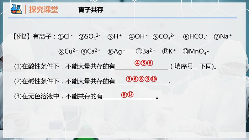 【人教版】化学必修一 《离子反应》第3课时 离子反应的应用 课件第7页