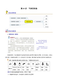 第09讲 物质的制备-2023-2024学年新高一化学暑假精品课（沪科版必修第一册）