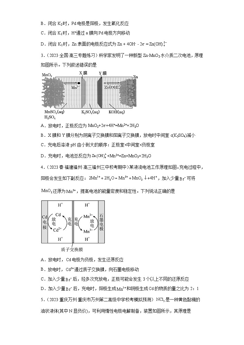 2024届高三新高考化学大一轮专题练习-电解池第2页