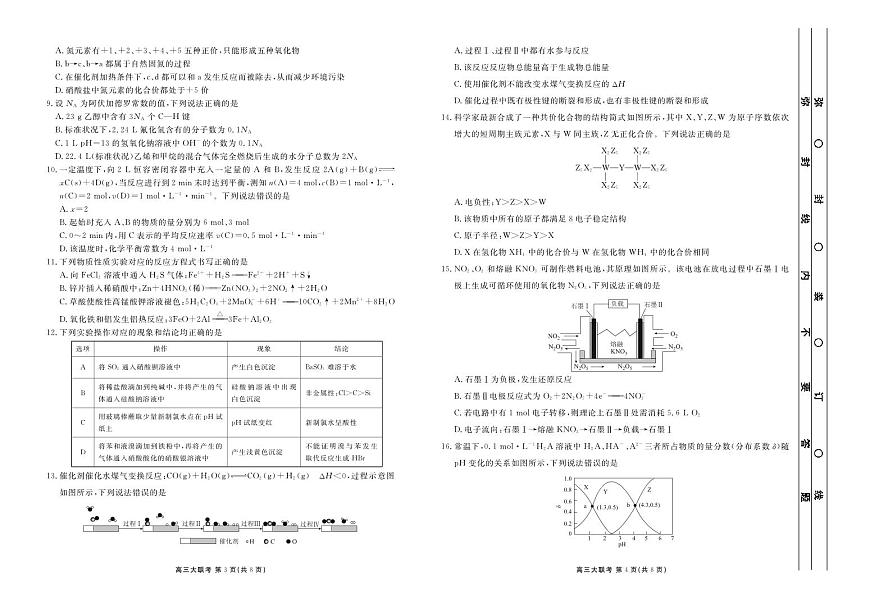 2023屆新高三摸底聯(lián)考化學(xué)正文第2頁(yè)