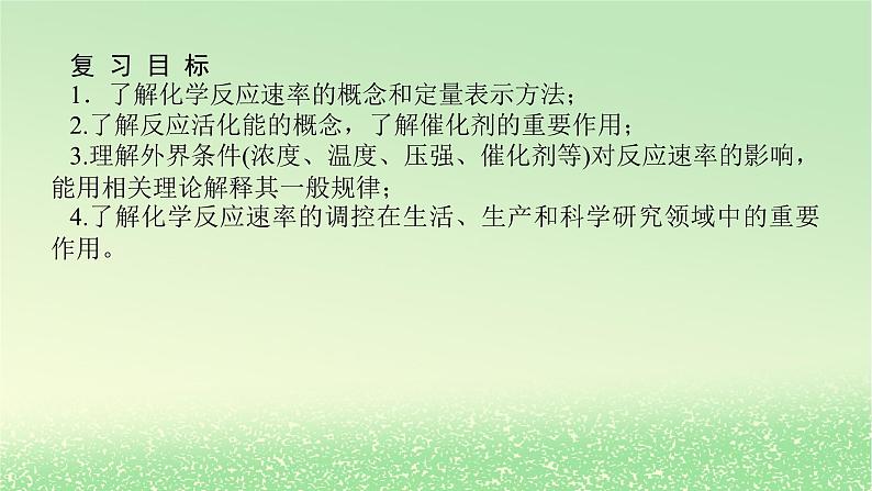2024版新教材高考化学全程一轮总复习第七章化学反应速率与化学平衡第22讲化学反应速率及影响因素课件第2页