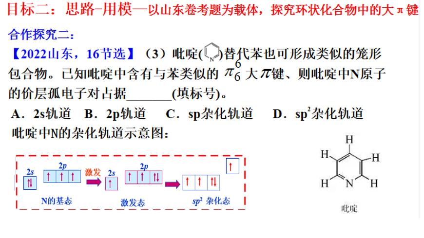 2023-2024學(xué)年魯科版高中化學(xué)選擇性必修2  2.2.1共價(jià)鍵與分子的空間結(jié)構(gòu)  運(yùn)用雜化理論，探索大π鍵——重難點(diǎn)突破  課件第7頁