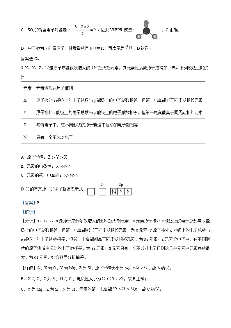 精品解析:江苏省南通市如皋市2024届高三上学期期初考试押题卷化学试题(解析版)第2页