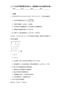 高中化学人教版 (2019)选择性必修1第二节 化学平衡随堂练习题