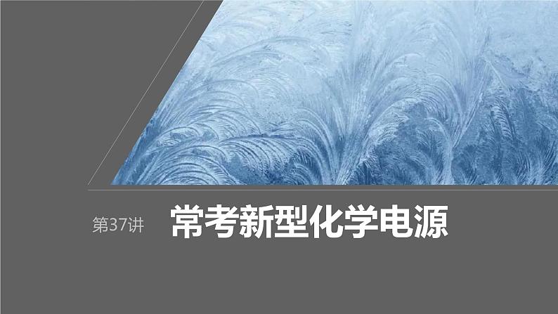 2024年高考化学一轮复习课件(鲁科版)第6章 第37讲 常考新型化学电源01