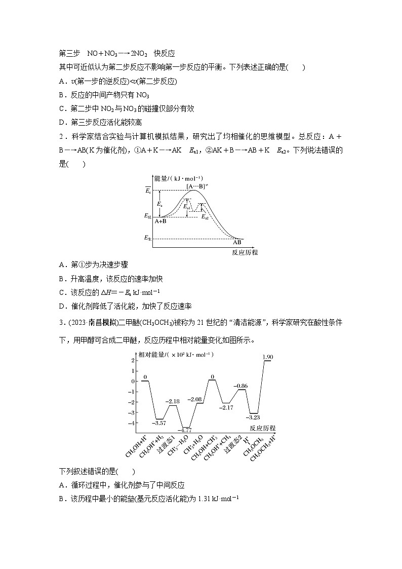 第7章 第43讲 热点强化18 化学反应历程 反应机理的分析与应用第2页