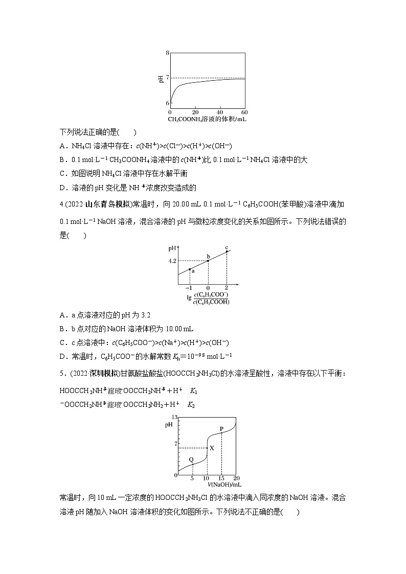 2024年高考化学一轮复习课件(鲁科版)第8章 第50讲 反应过程中溶液粒子浓度变化的图像分析02
