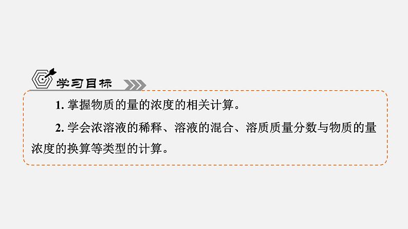 专题2 第2单元 课题2 物质的量浓度相关计算习题课 高一化学同步精品课件(苏教版2019必修第一册)04