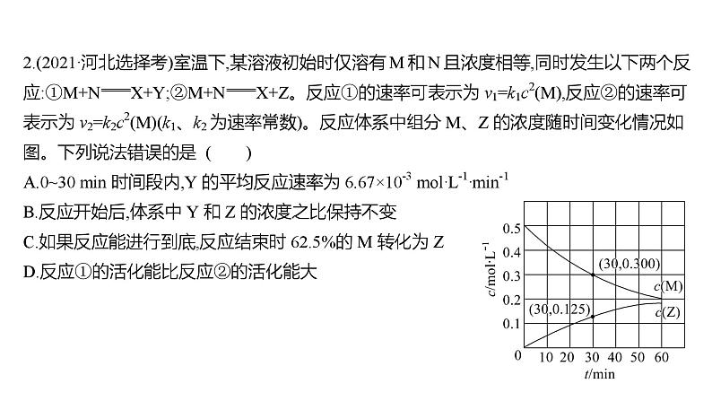 2022-2023 高考化学 专题辅导 专题9 化学反应速率 化学平衡课件PPT05
