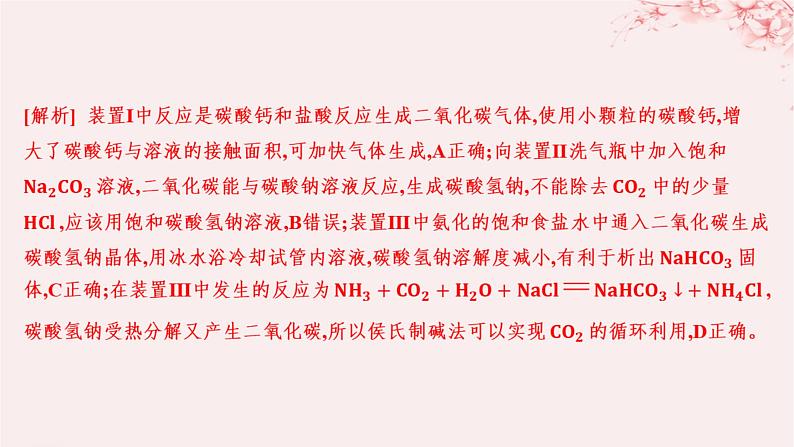 江苏专用2023_2024学年新教材高中化学专题3从海水中获得的化学物质第二单元金属钠及钠的化合物第二课时碳酸钠碳酸氢钠分层作业课件苏教版必修第一册07