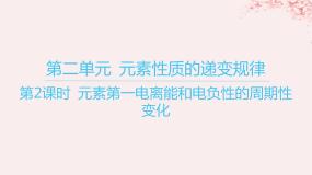 苏教版 (2019)选择性必修2第二单元 元素性质的递变规课堂教学课件ppt