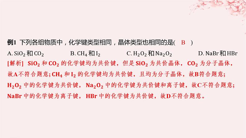 江苏专用2023_2024学年新教材高中化学专题3微粒间作用力与物质性质第四单元分子间作用力分子晶体微专题3不同晶体比较与计算课件苏教版选择性必修206