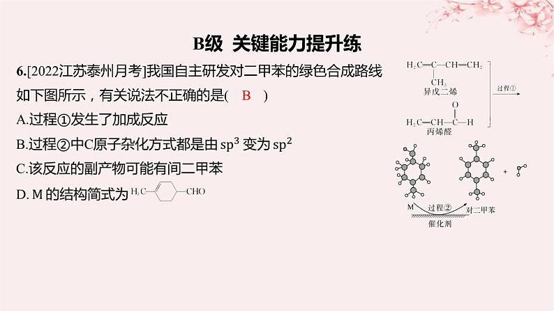江苏专用2023_2024学年新教材高中化学专题1有机化学的发展及研究思路第二单元科学家怎样研究有机物第三课时有机化学反应的研究分层作业课件苏教版选择性必修307