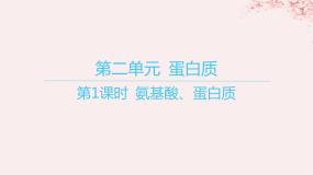 高中化学苏教版 (2019)选择性必修3专题6 生命活动的物质基础——糖类、油脂、蛋白质第二单元 蛋白质教学课件ppt