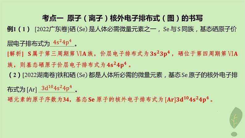 江苏专版2023_2024学年新教材高中化学第一章原子结构与性质章末复习课课件新人教版选择性必修2第2页