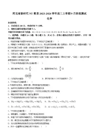 河北省新时代NT教育2023-2024学年高三上学期9月阶段测试化学试题(Word版含答案)