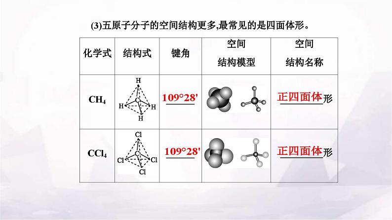 人教版高中化学选择性必修2第二章第二节课时1分子结构的测定多样的分子空间结构价层电子对互斥模型课件第7页