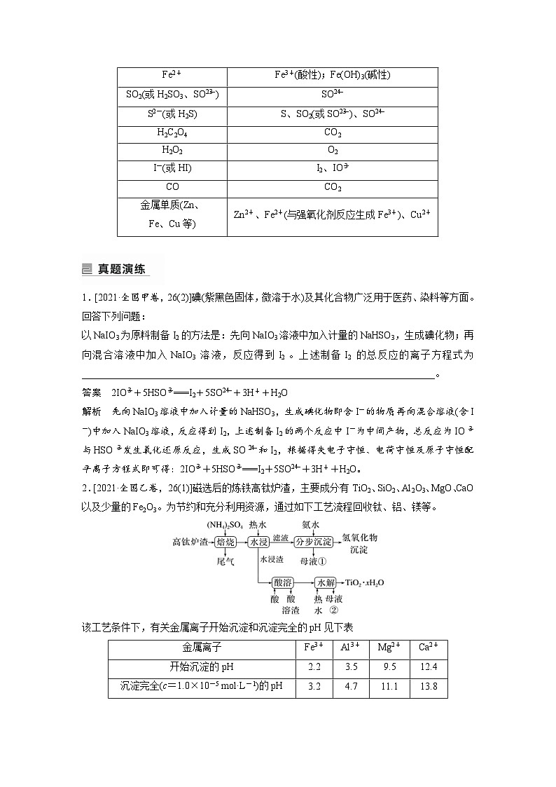新高考化学二轮复习学案第1部分 专题突破 专题5 题型专攻1 “陌生情景下”方程式的书写(含解析)第2页
