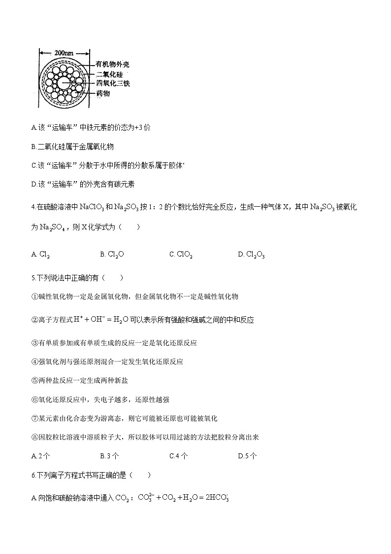 吉林省梅河口市重点中学2023-2024学年高一上学期10月月考化学试题(Word版含答案)第2页