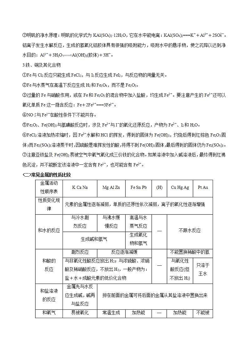新高考化学二轮复习题型分类讲与练专题四 元素及其化合物(含解析)第2页