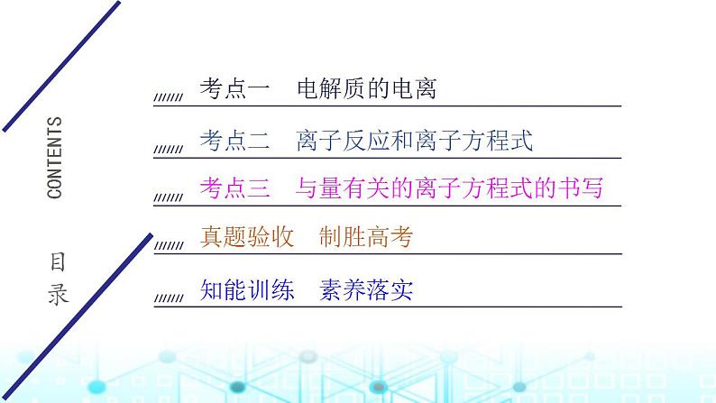 2024届高考化学一轮复习离子反应、离子方程式课件第3页