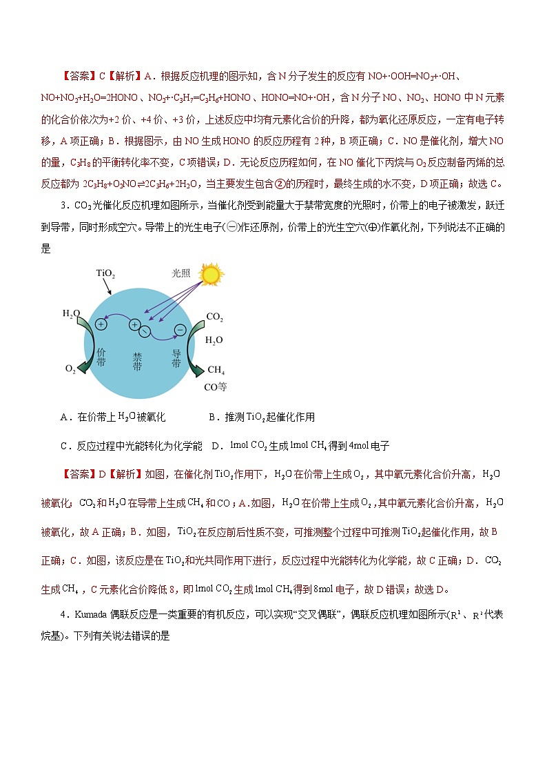 新高考化学二轮复习精选练习专题12 化学反应机理(含解析)第2页