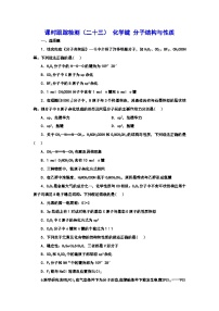 2024届高考化学一轮复习  课时跟踪检测（二十三） 化学键 分子结构与性质 （含答案）