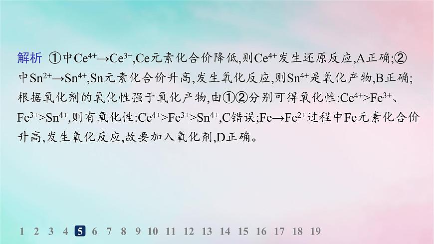新教材2023_2024學(xué)年高中化學(xué)第2章元素與物質(zhì)世界分層作業(yè)12氧化劑和還原劑課件魯科版必修第一冊(cè)第7頁(yè)