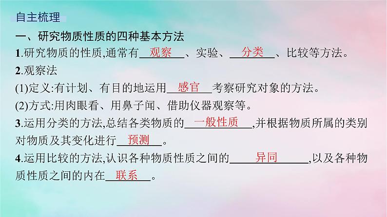 新教材2023_2024学年高中化学第1章认识化学科学第2节第1课时研究物质性质的基本方法课件鲁科版必修第一册第5页