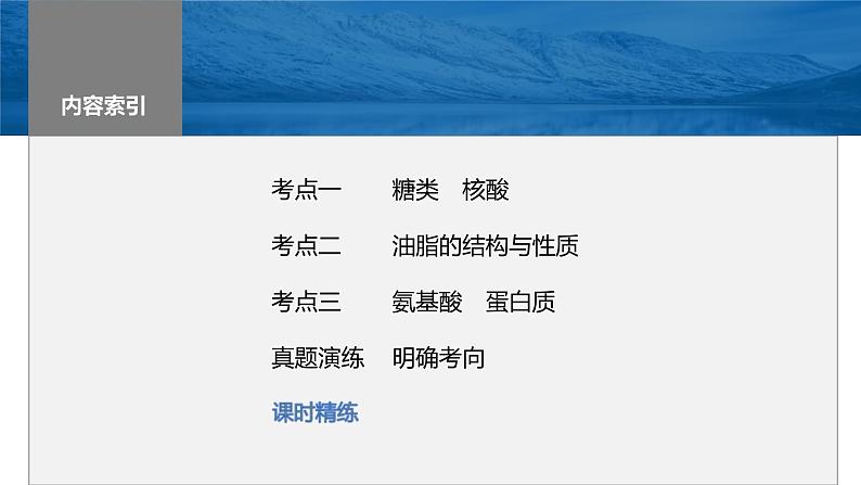新高考化学一轮复习精品课件 第10章 第65讲 油脂 生物大分子 (含解析)第2页