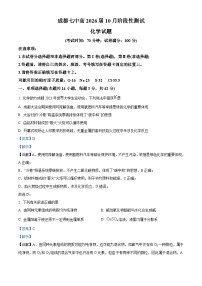 四川省成都市第七中学2023-2024学年高一化学上学期10月月考试题（Word版附解析）