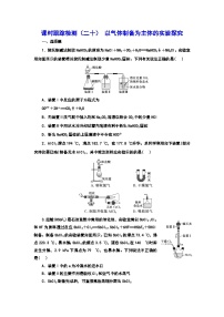 2024届高考化学一轮复习  课时跟踪检测（二十） 以气体制备为主体的实验探究 （含答案）