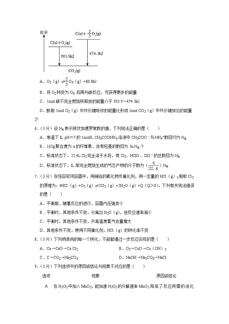 河南省实验中学2023-2024学年高二化学上学期10月月考试题(Word版附解析)第2页