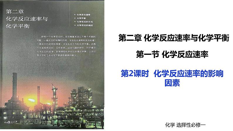 2.1.2影响化学反应速率的因素 课件 2023-2024学年高二上学期化学人教版(2019)选择性必修101