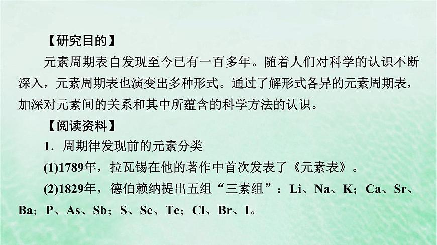 新教材適用2023_2024學(xué)年高中化學(xué)第4章物質(zhì)結(jié)構(gòu)元素周期律研究與實驗3認識元素周期表課件新人教版必修第一冊第3頁