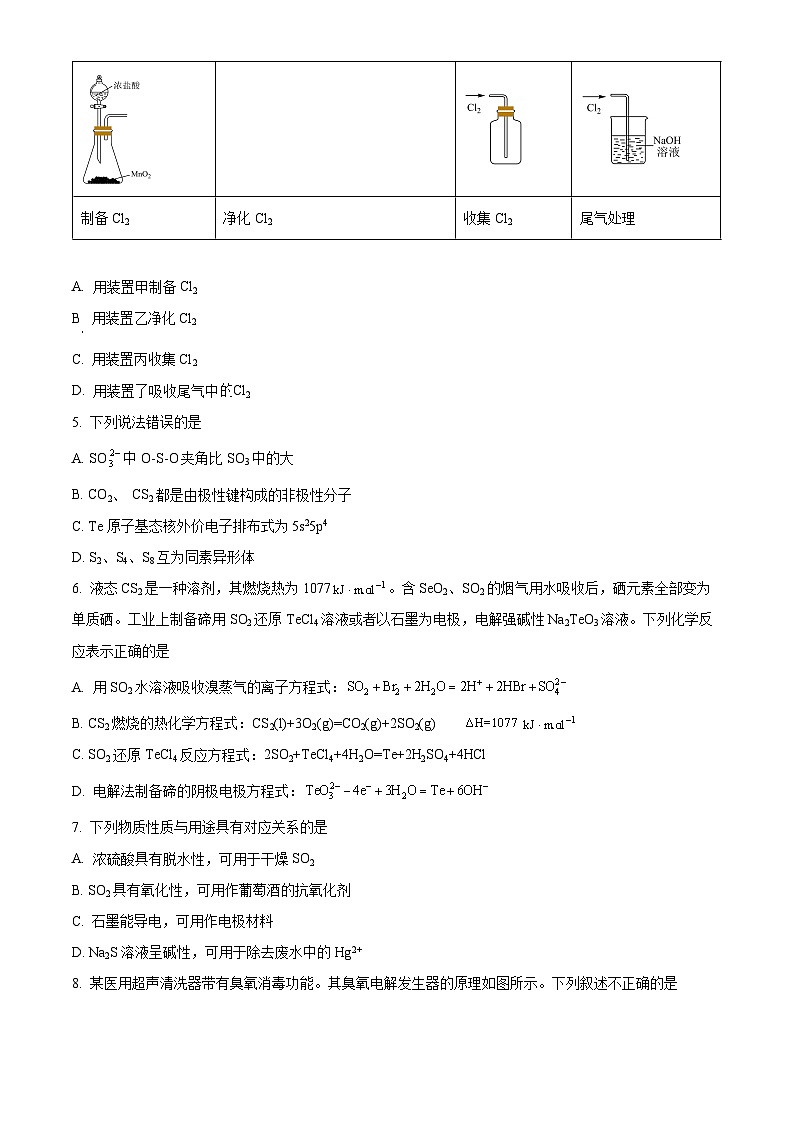 【期中真题】江苏省南京市六校联合体2022-2023学年高三上学期11月联考化学试题(原卷版)第2页